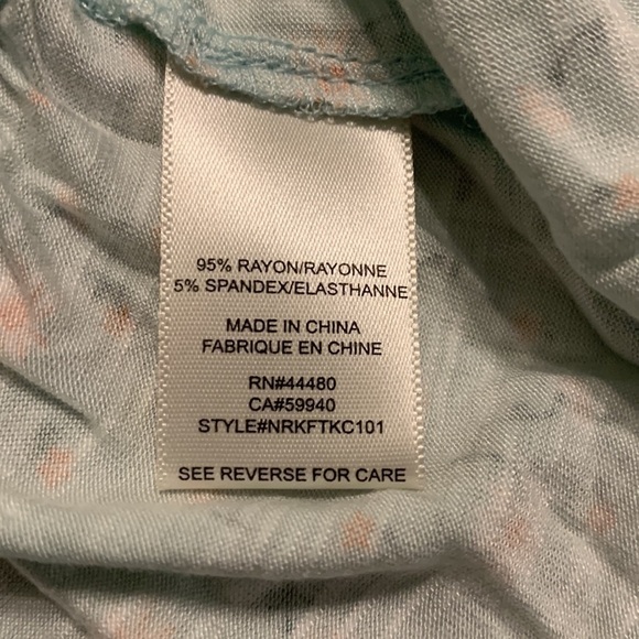 Love,Fire Mint Floral Tiered Tank Top - Picture 8 of 9